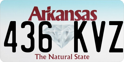 AR license plate 436KVZ