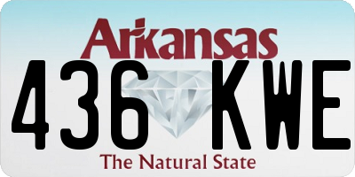 AR license plate 436KWE