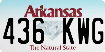 AR license plate 436KWG