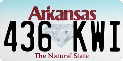AR license plate 436KWI