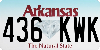 AR license plate 436KWK