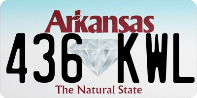 AR license plate 436KWL