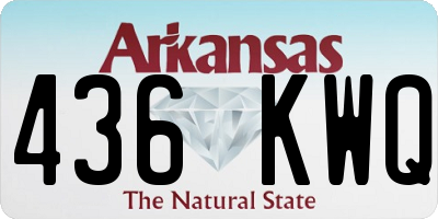 AR license plate 436KWQ
