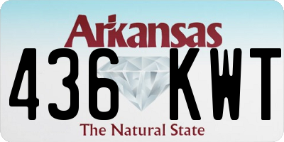 AR license plate 436KWT