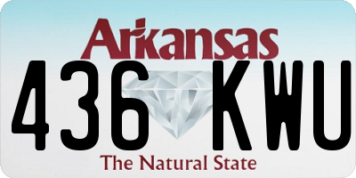 AR license plate 436KWU