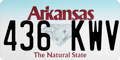 AR license plate 436KWV