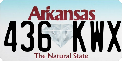 AR license plate 436KWX