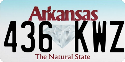 AR license plate 436KWZ