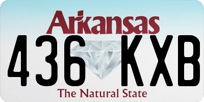AR license plate 436KXB