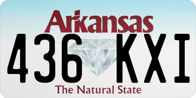 AR license plate 436KXI