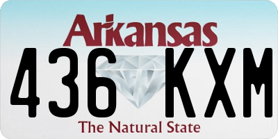 AR license plate 436KXM