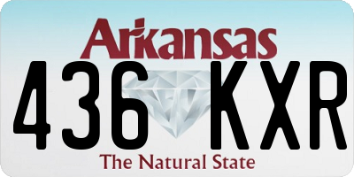 AR license plate 436KXR
