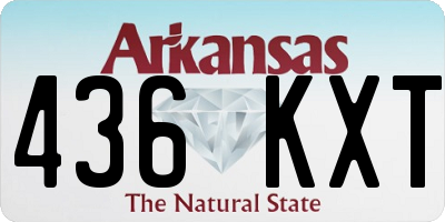 AR license plate 436KXT