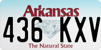 AR license plate 436KXV