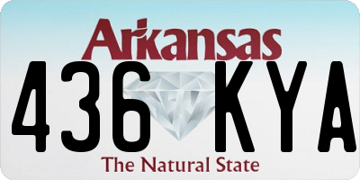 AR license plate 436KYA