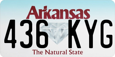 AR license plate 436KYG