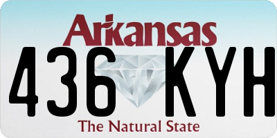 AR license plate 436KYH