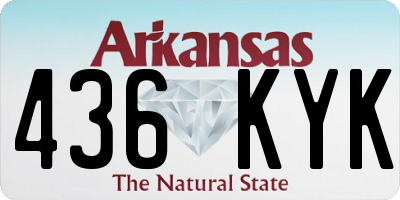 AR license plate 436KYK