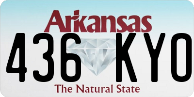 AR license plate 436KYO
