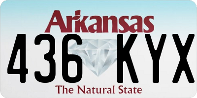AR license plate 436KYX