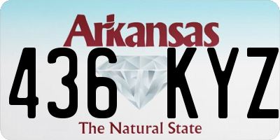 AR license plate 436KYZ