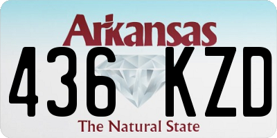 AR license plate 436KZD