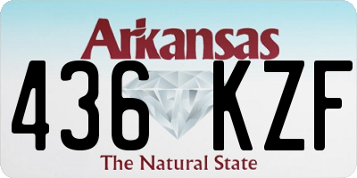 AR license plate 436KZF
