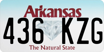 AR license plate 436KZG