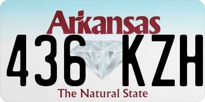 AR license plate 436KZH