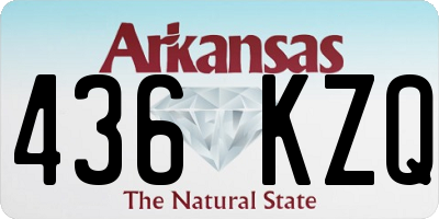 AR license plate 436KZQ