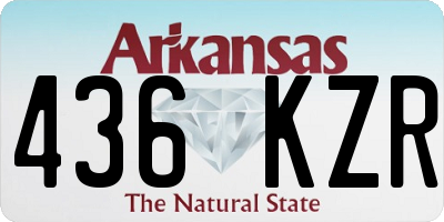 AR license plate 436KZR
