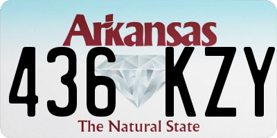 AR license plate 436KZY