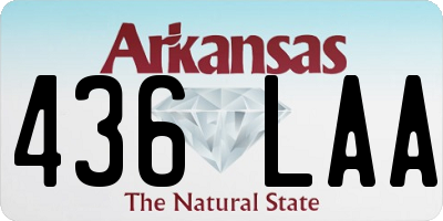 AR license plate 436LAA