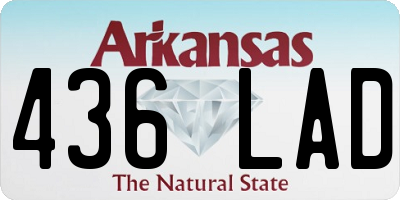 AR license plate 436LAD
