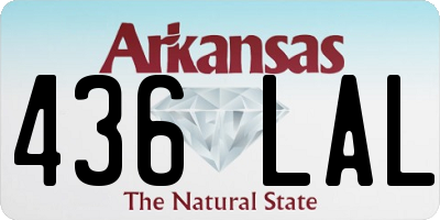 AR license plate 436LAL