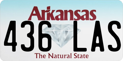 AR license plate 436LAS