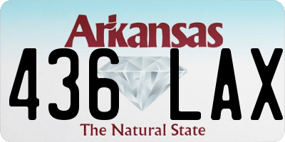 AR license plate 436LAX