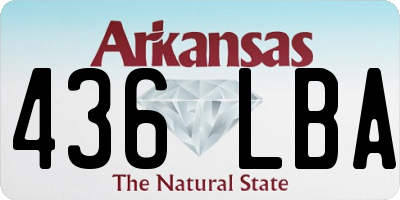 AR license plate 436LBA