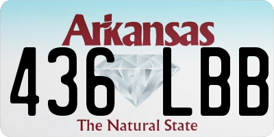 AR license plate 436LBB