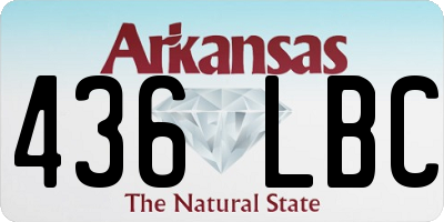 AR license plate 436LBC