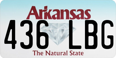 AR license plate 436LBG