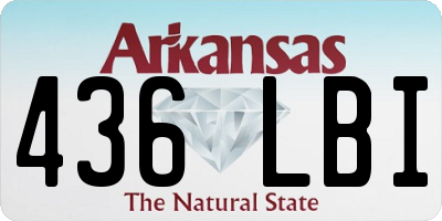 AR license plate 436LBI