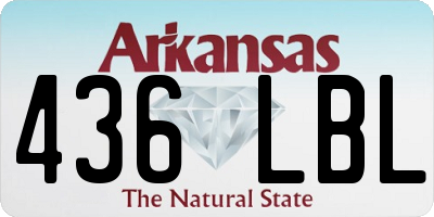 AR license plate 436LBL