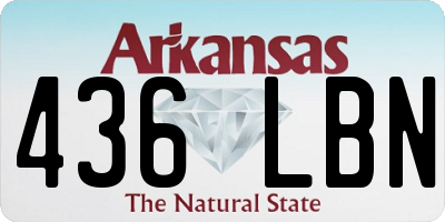 AR license plate 436LBN