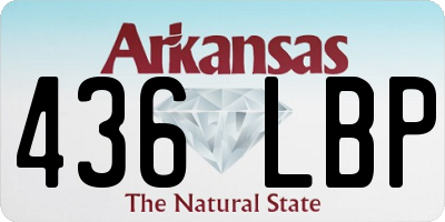 AR license plate 436LBP