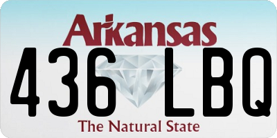 AR license plate 436LBQ