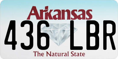 AR license plate 436LBR