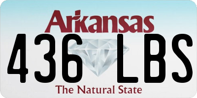 AR license plate 436LBS