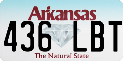 AR license plate 436LBT