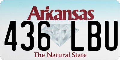 AR license plate 436LBU